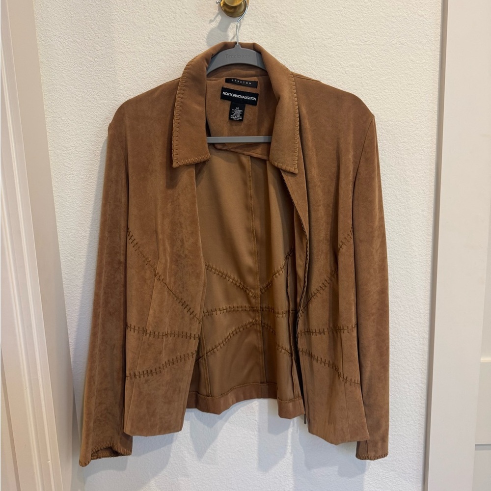 Norton McNaughton Tan Suede Blazer